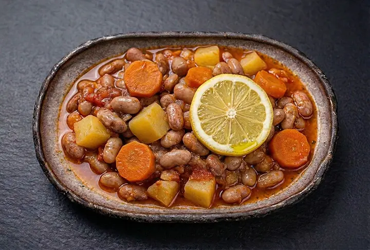 Borlotti beans in olive oil