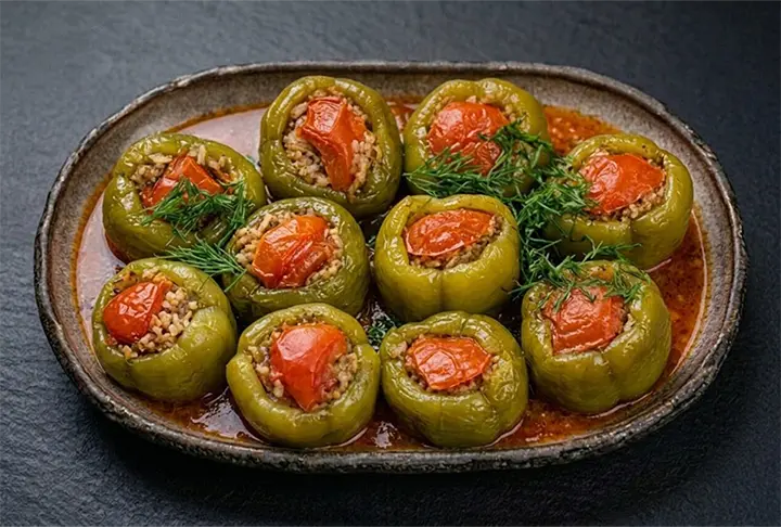 Stuffed Olive Oil Peppers