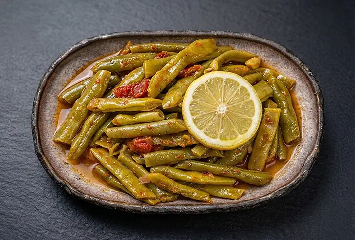 Fresh Beans with Olive Oil